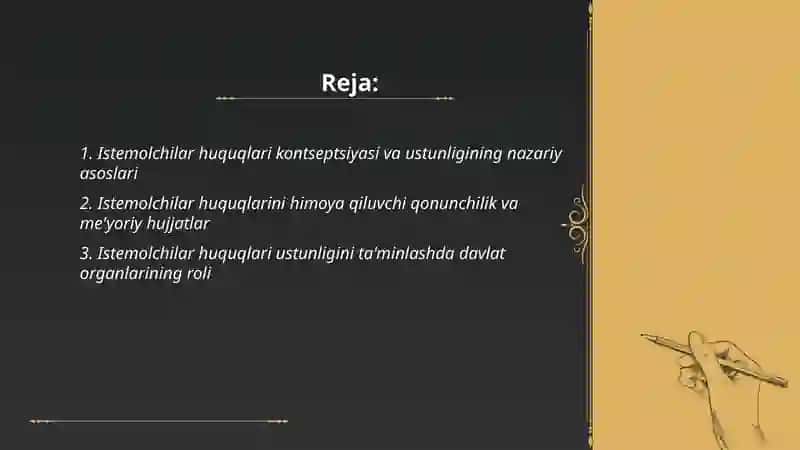 Istemolchilar huquqlari ustunligi 2