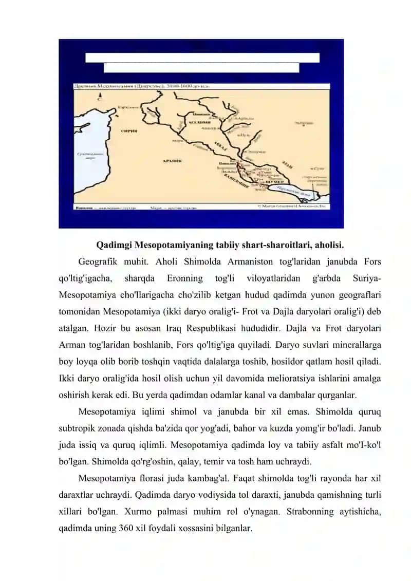 Qadimgi Mesopotamiya Shahar Davlatlari 2