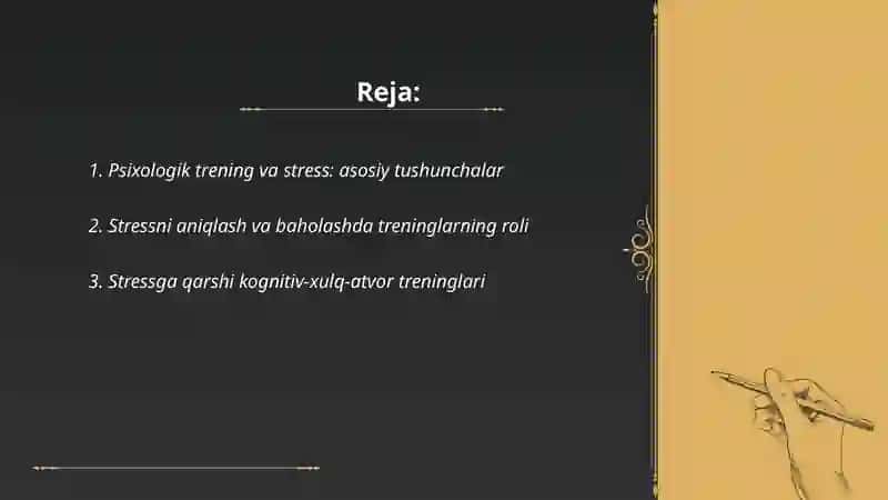 Psixologik Trening va Stress 2