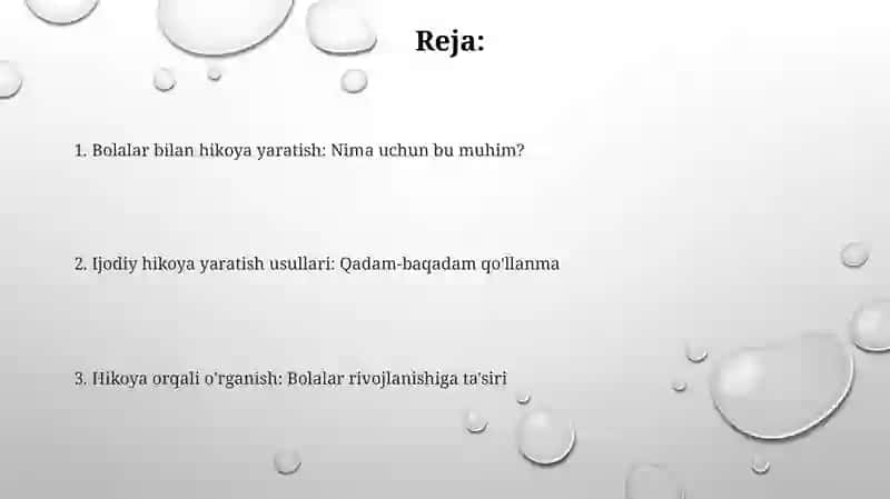 Bolalar bilan hikoya yaratish 2