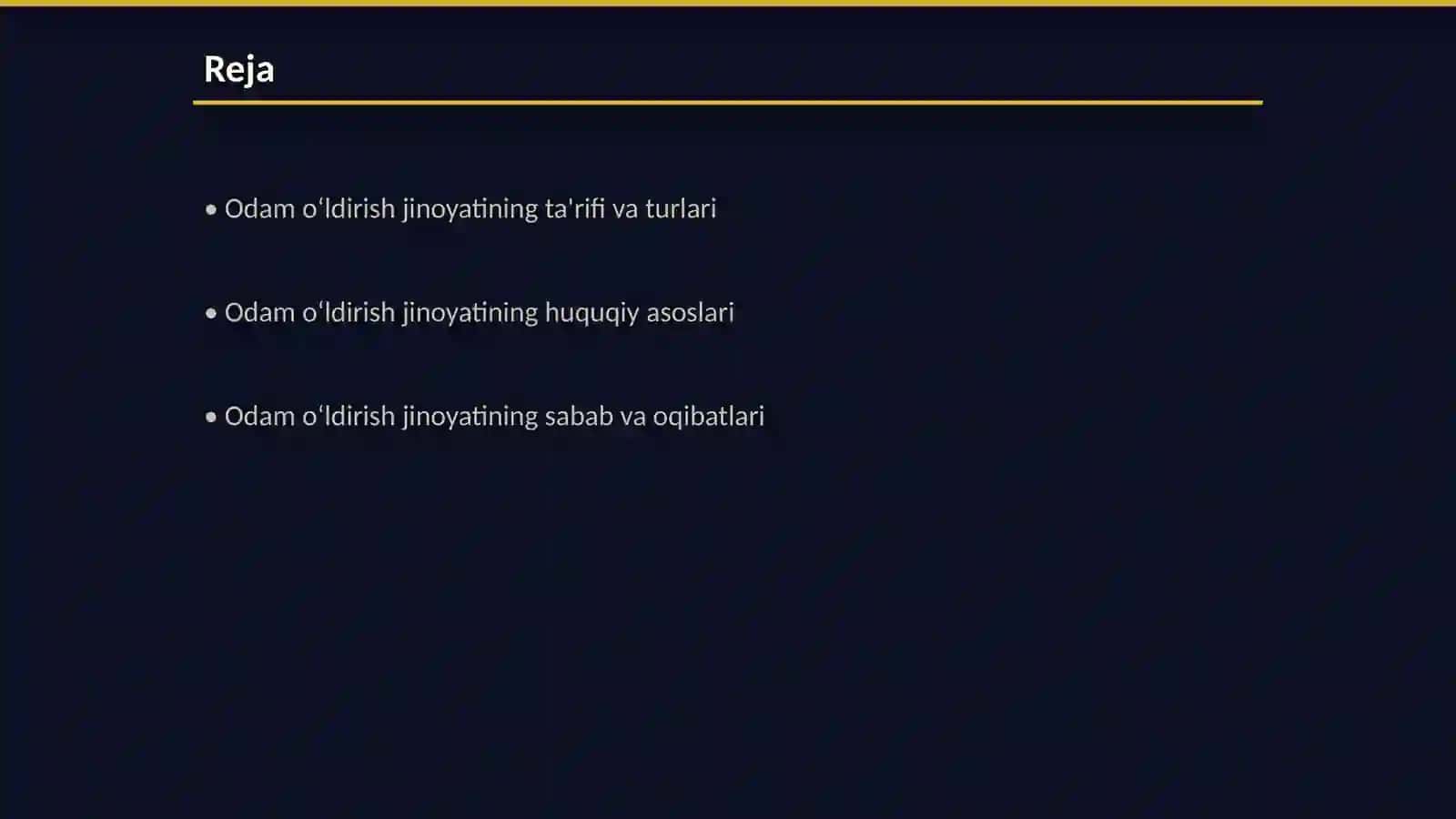 Odamlarni o‘ldirishning xususiyatlari 2