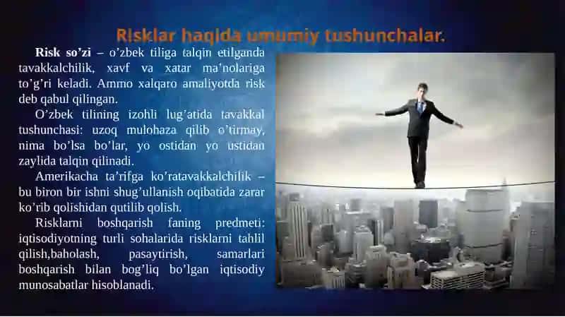 Mulkiy va shaxsiy sug'urta risklarini boshqarish 2