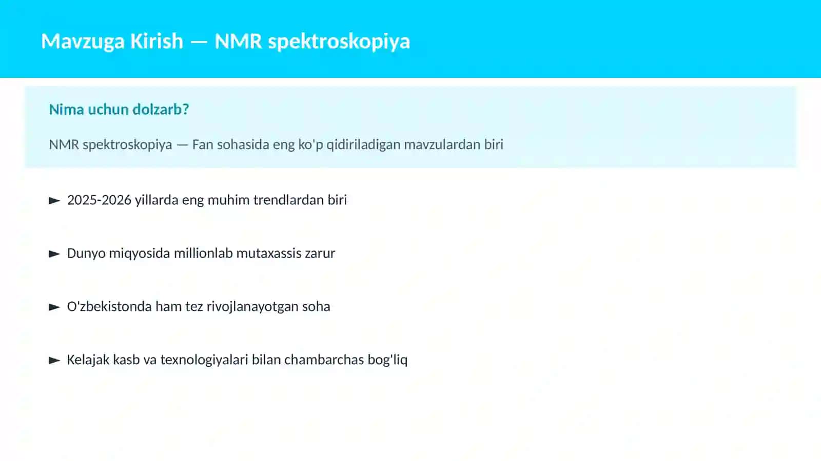 NMR spektroskopiya 2
