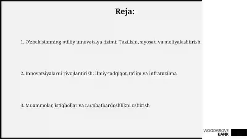 O'zbekiston milliy innovatsiya tizimi 2