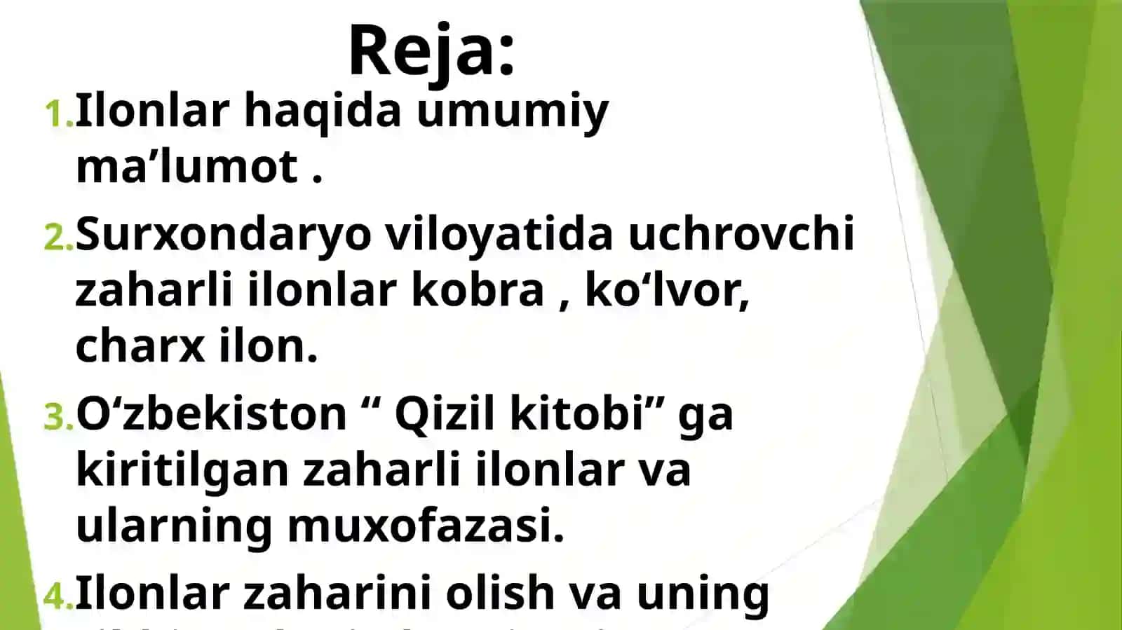 Zaharli ilonlar tarqalishi 2