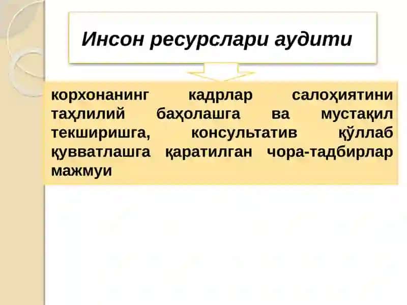Инсон ресурслари аудити 2