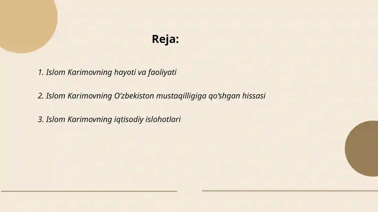 Islom Karimovning hayoti va faoliyati 2
