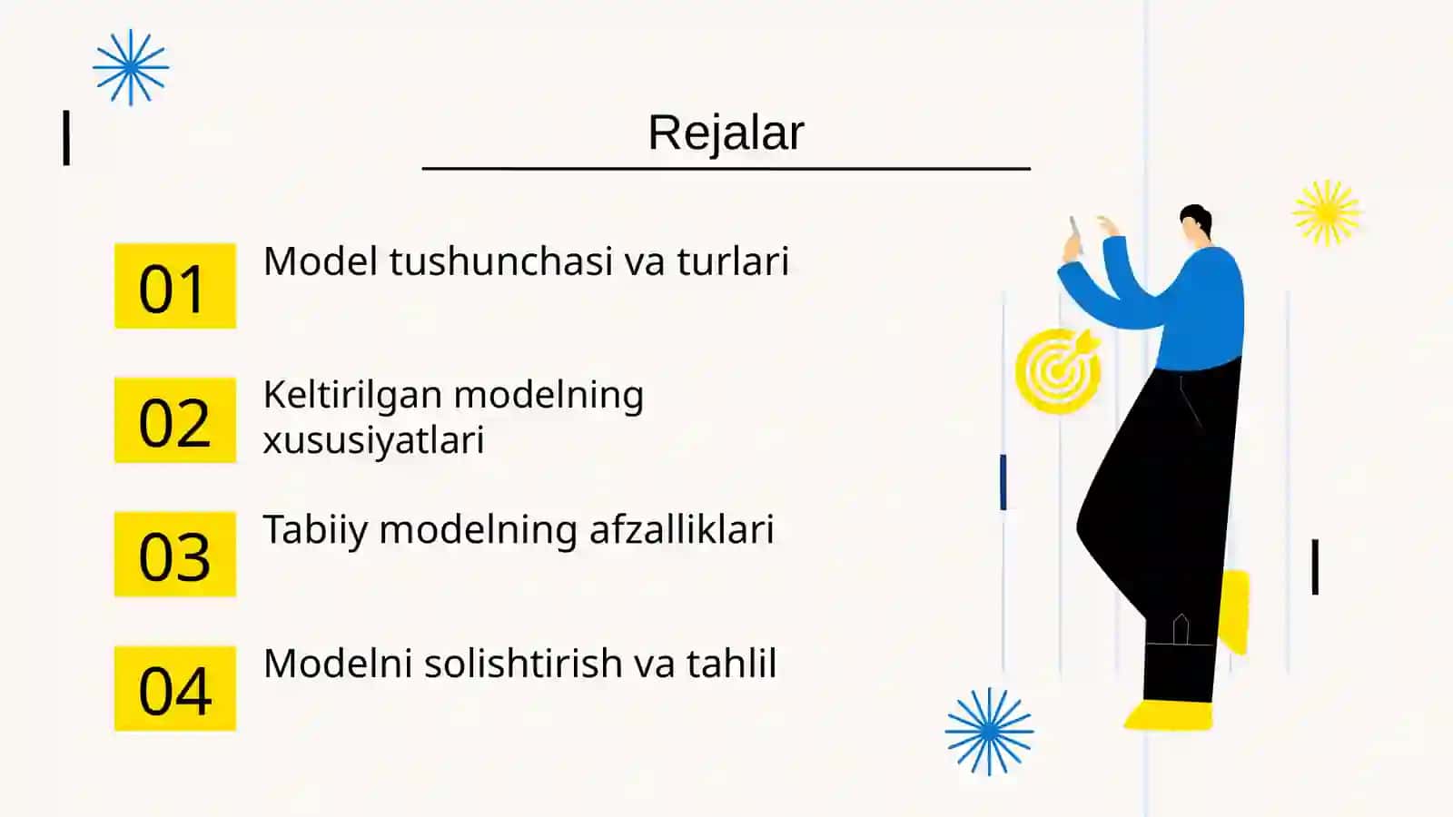 Modelning keltirilgan va tabiiy shakli 2