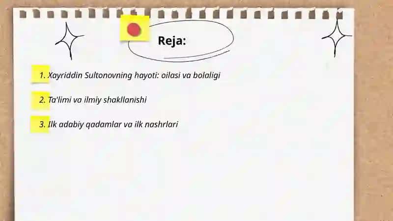 Xayriddin Sultonov hayoti va ijodi 2