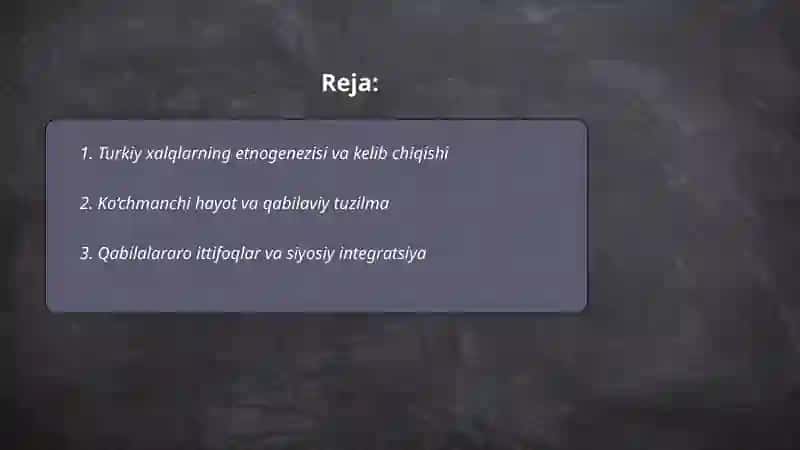 Turkiya xalqlarining shakllanish jarayoni 2