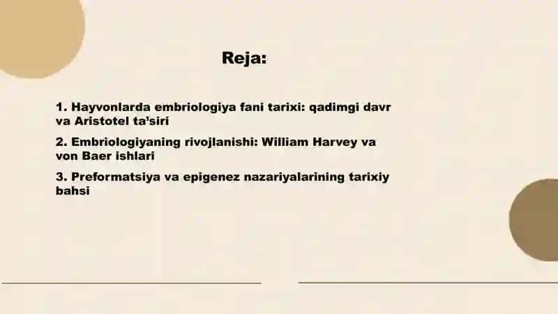 Hayvonlarda embriologiya 2