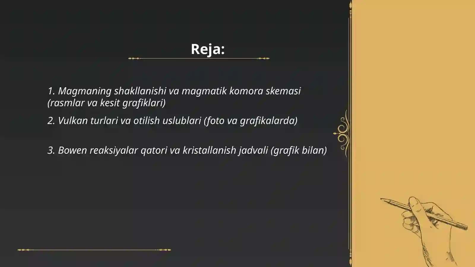 Magmatizm, metamorfizm Jarayonlar 2