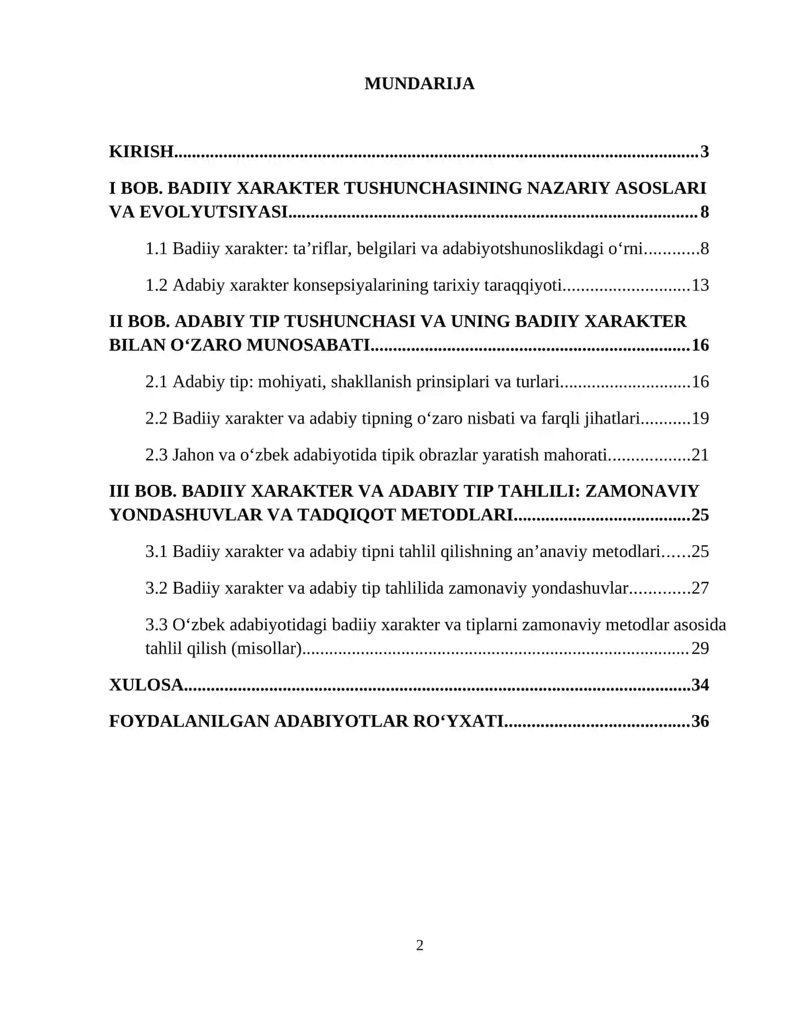 Badiiy xarakter va adabiy tip 2