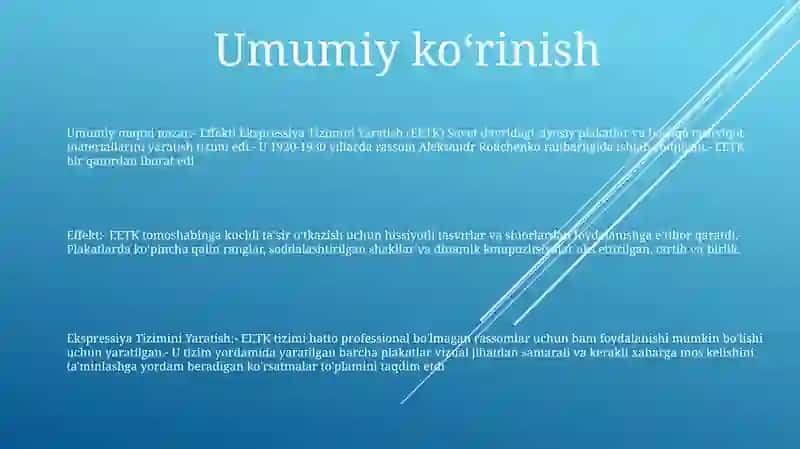 Effekti Ekspressiya Tizimini Yaratish 2