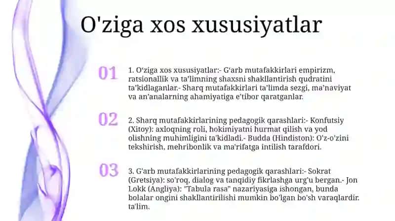 Sharq Va GʻArb Mutafakkirlarining Pedagogik Qarashlari 2