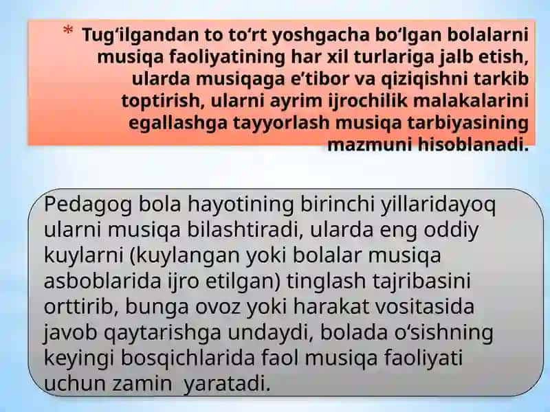 Musiqiy Ta'lim Tarbiyasi 2