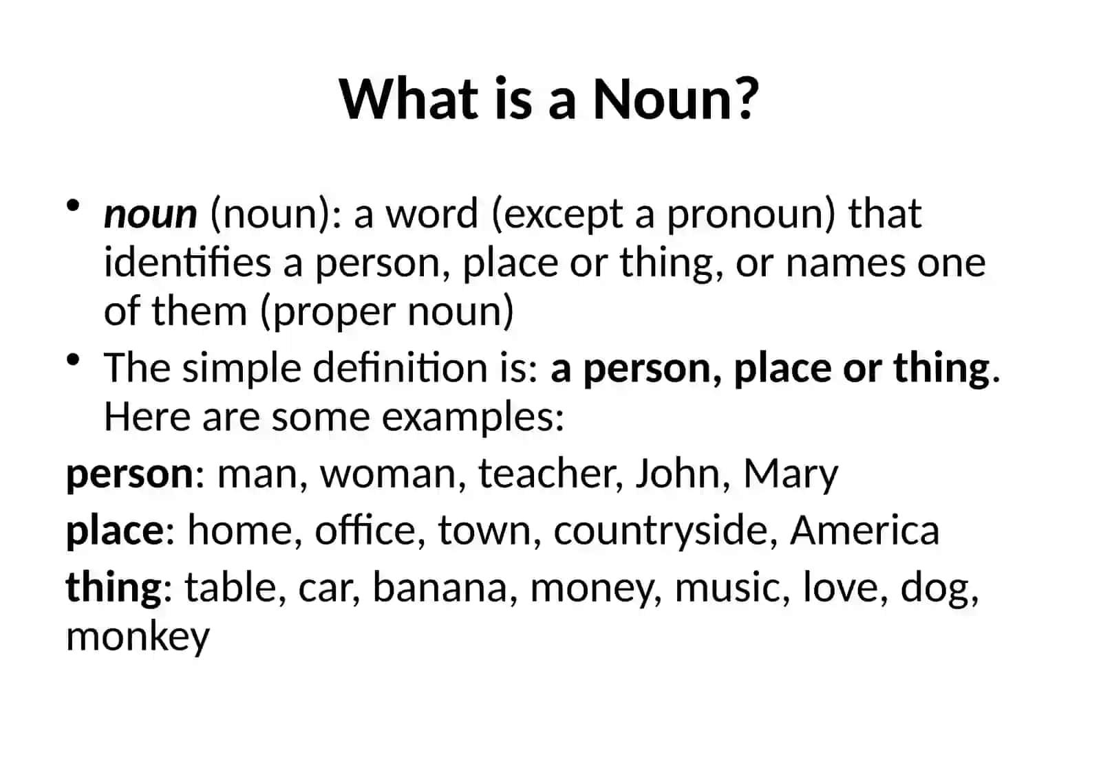 Introducing nouns 2