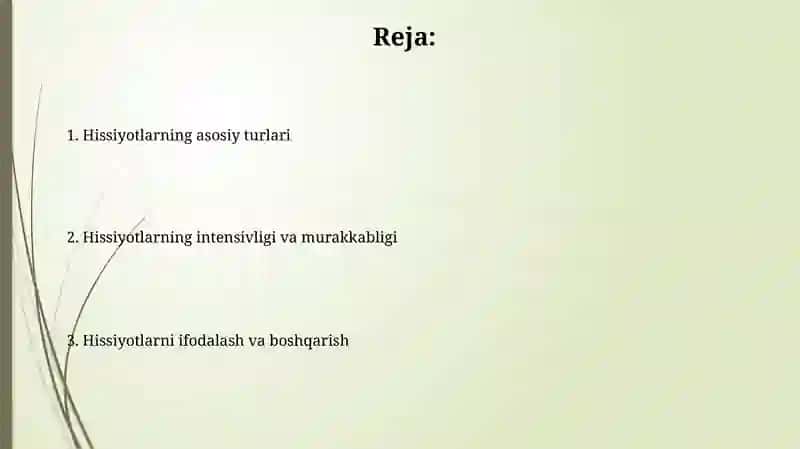 Hissiyotlar spektrining kengligi 2