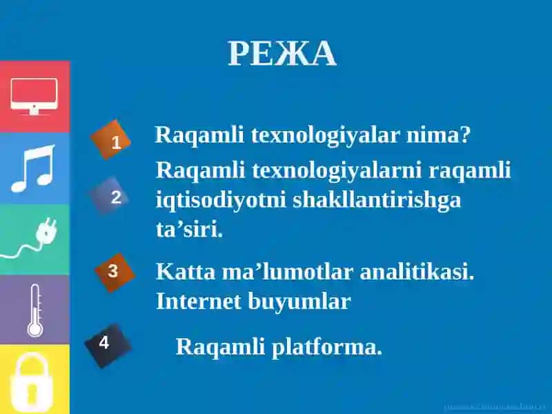 RAQAMLI TEXNOLOGIYALAR 2