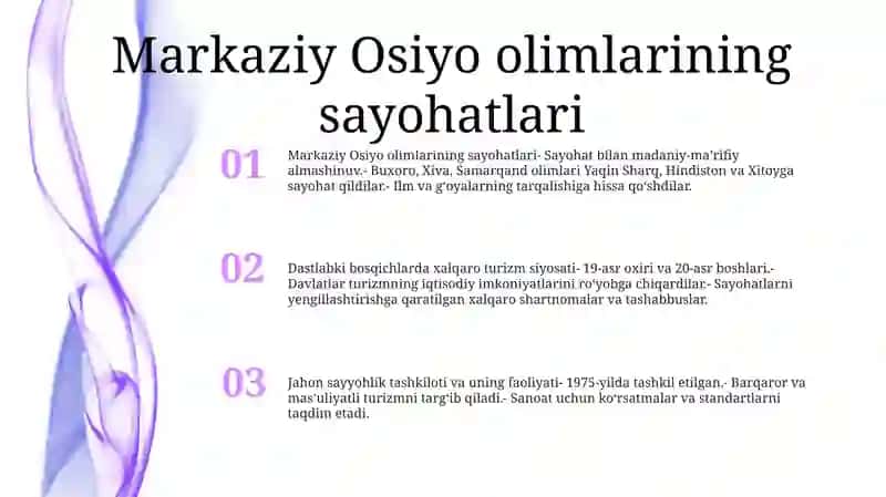 Turizm Bilan Bog`Liq Sayohatlari 2