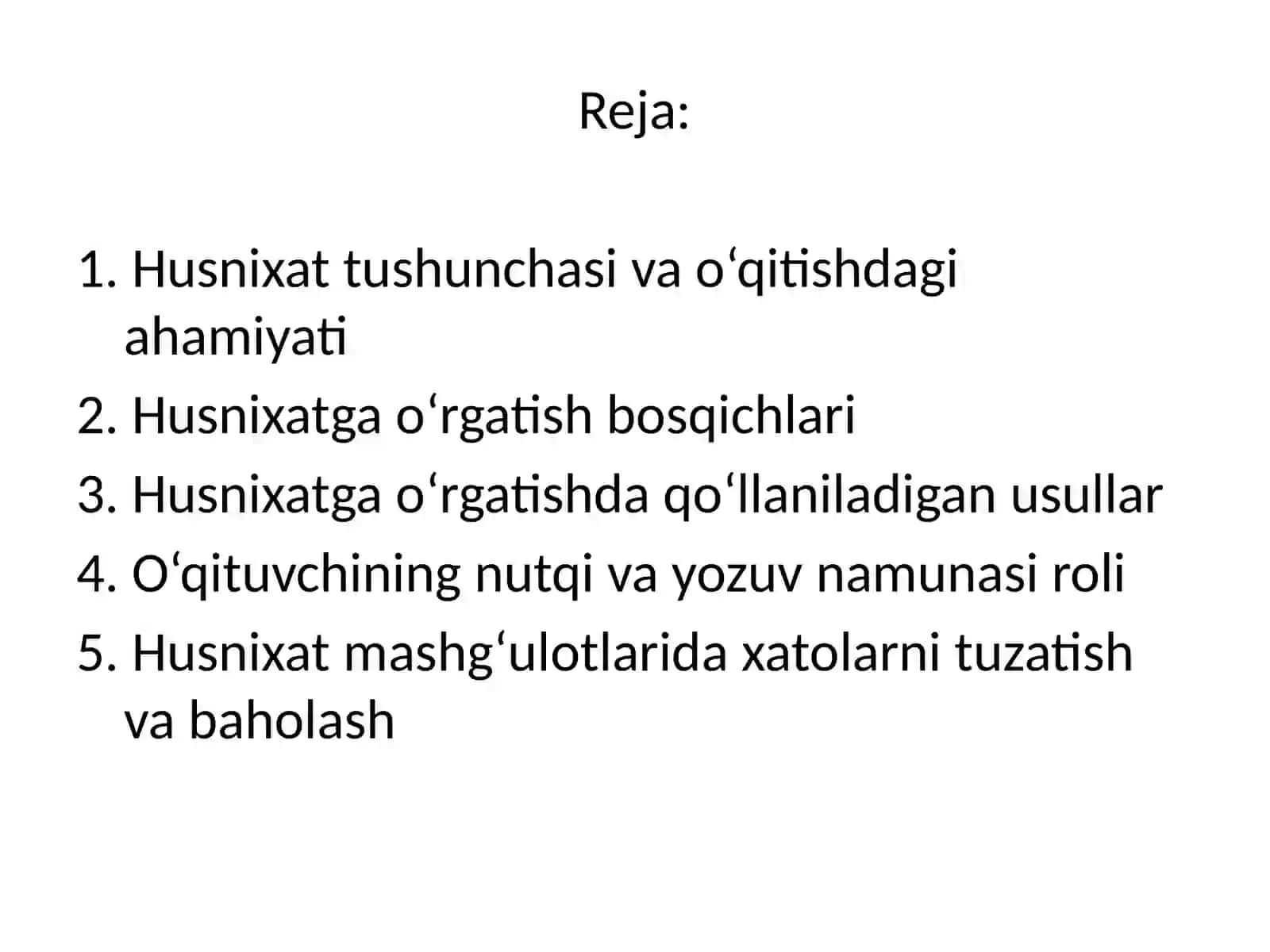 Husnixatga o‘rgatish usullari 2