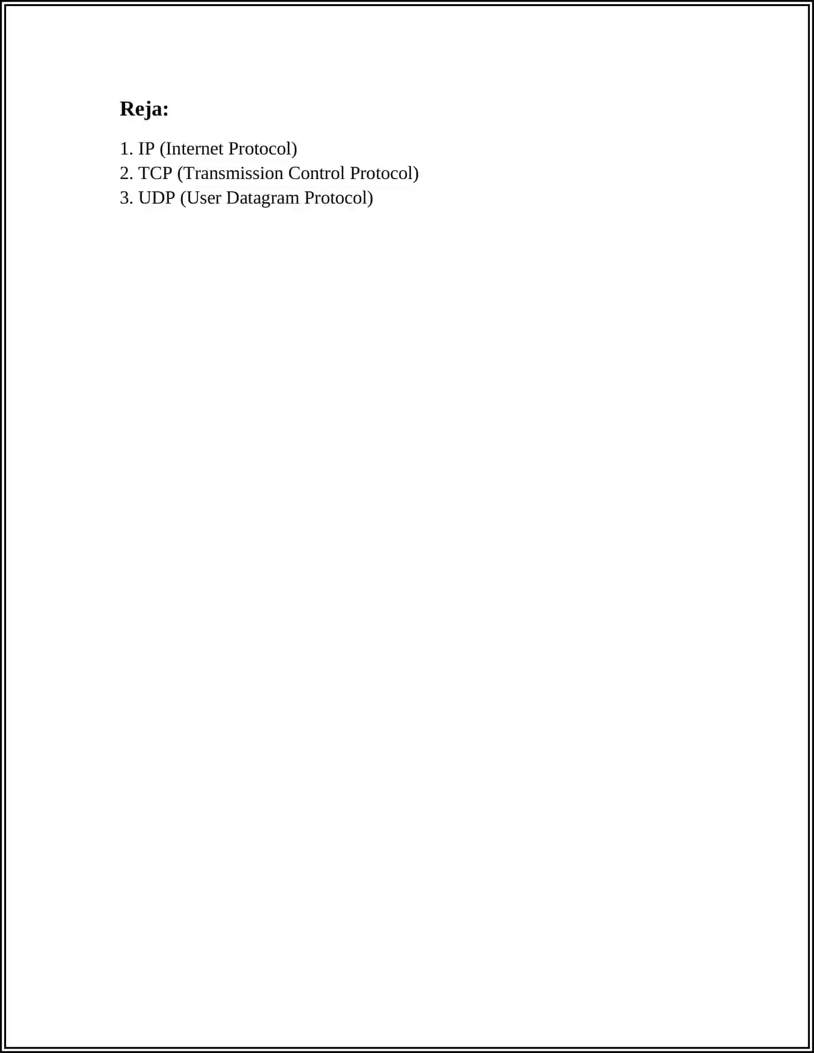 INTERNET PROTOKOLLARI 2
