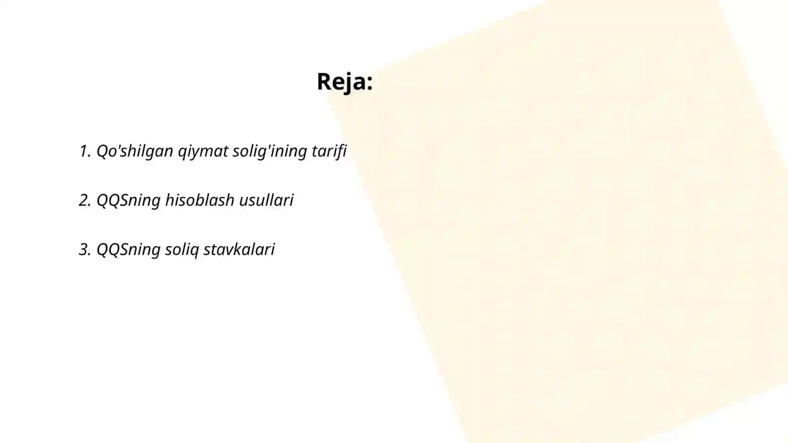 Qo'shilgan qiymat solig'i 2