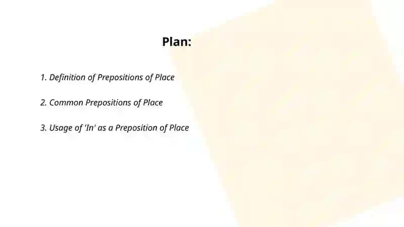 Prepositions of place 2