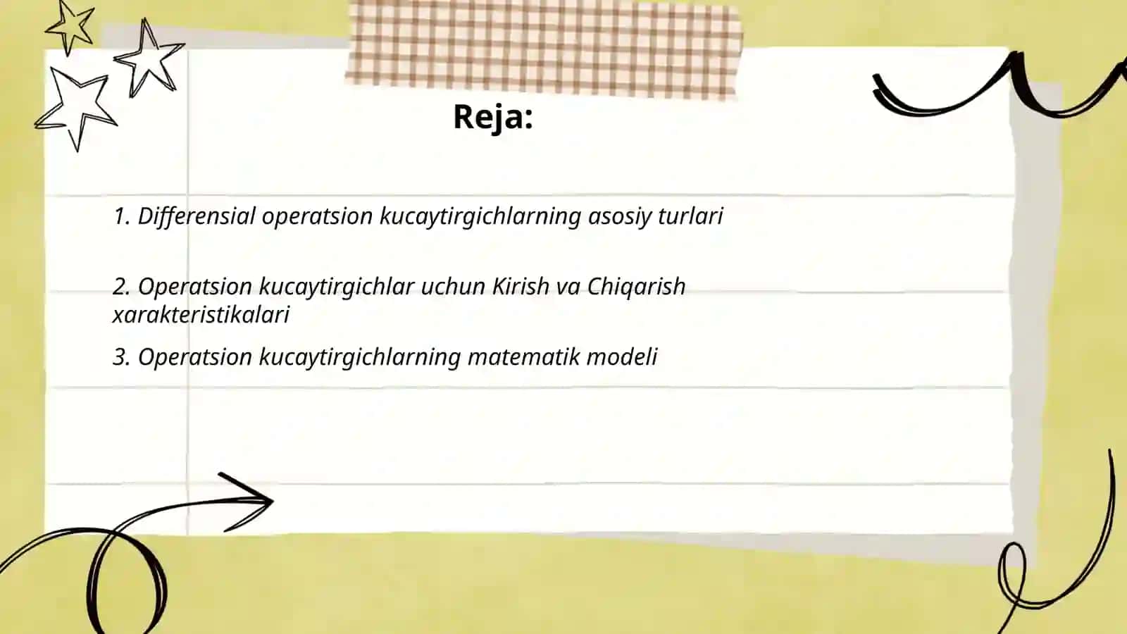 Differensial operatsion kucaytirgiclar 2