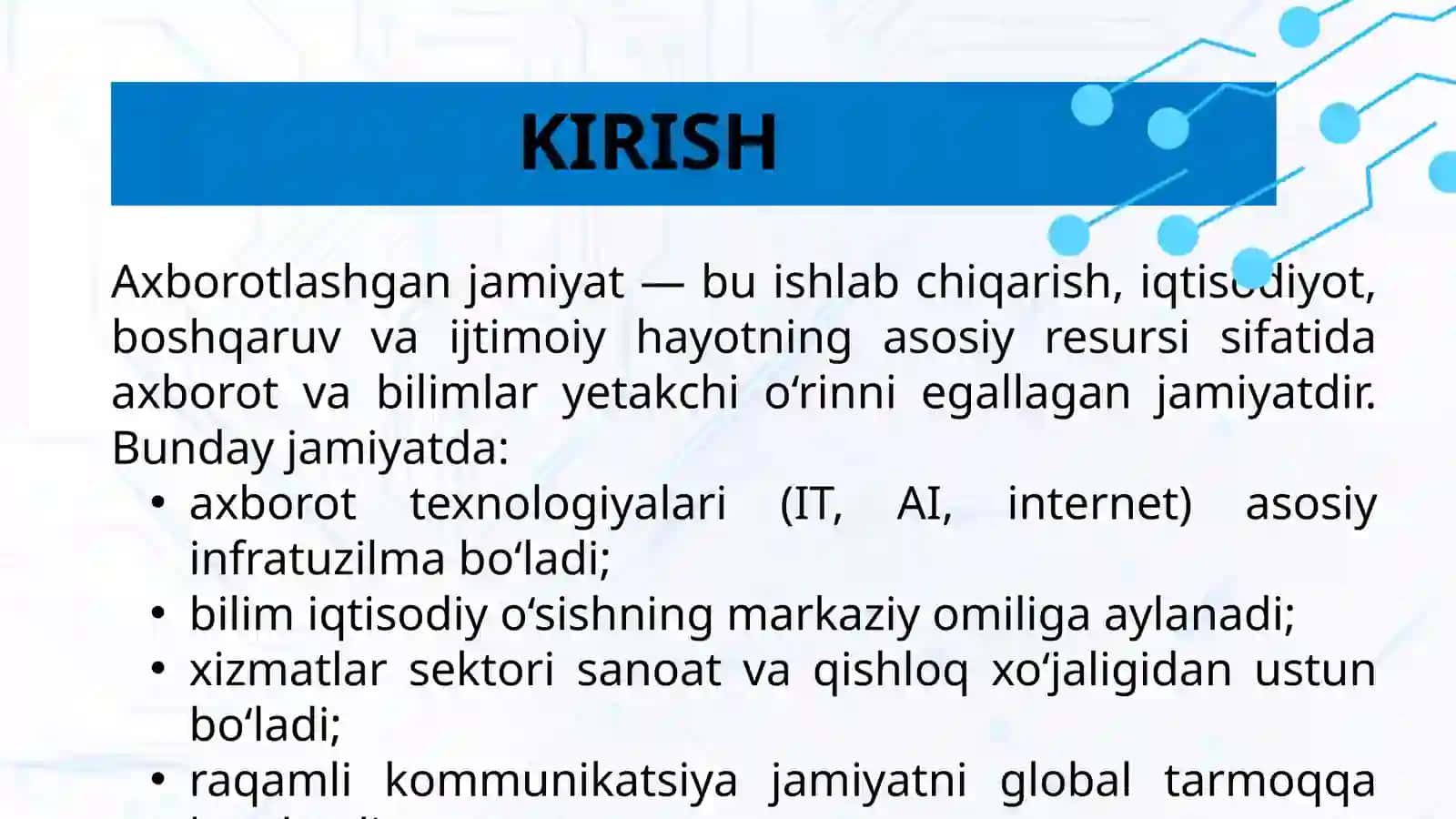 AXBOROTLASHGAN JAMIYAT VA UNING ISTIQBOLLARI 2