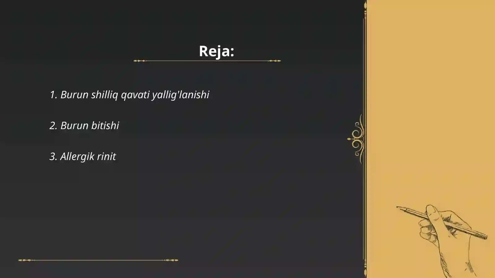 Tashqi burun kasalliklari 2