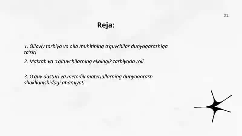 Oʻquvchilar dunyoqarashini shakllanishiga taʼsir etuvchi omillar, Ekologik tarbiya - ijtimoiy meʼyor, aqliy tafakkur va ilmiy mushohada hosili sifatida 2