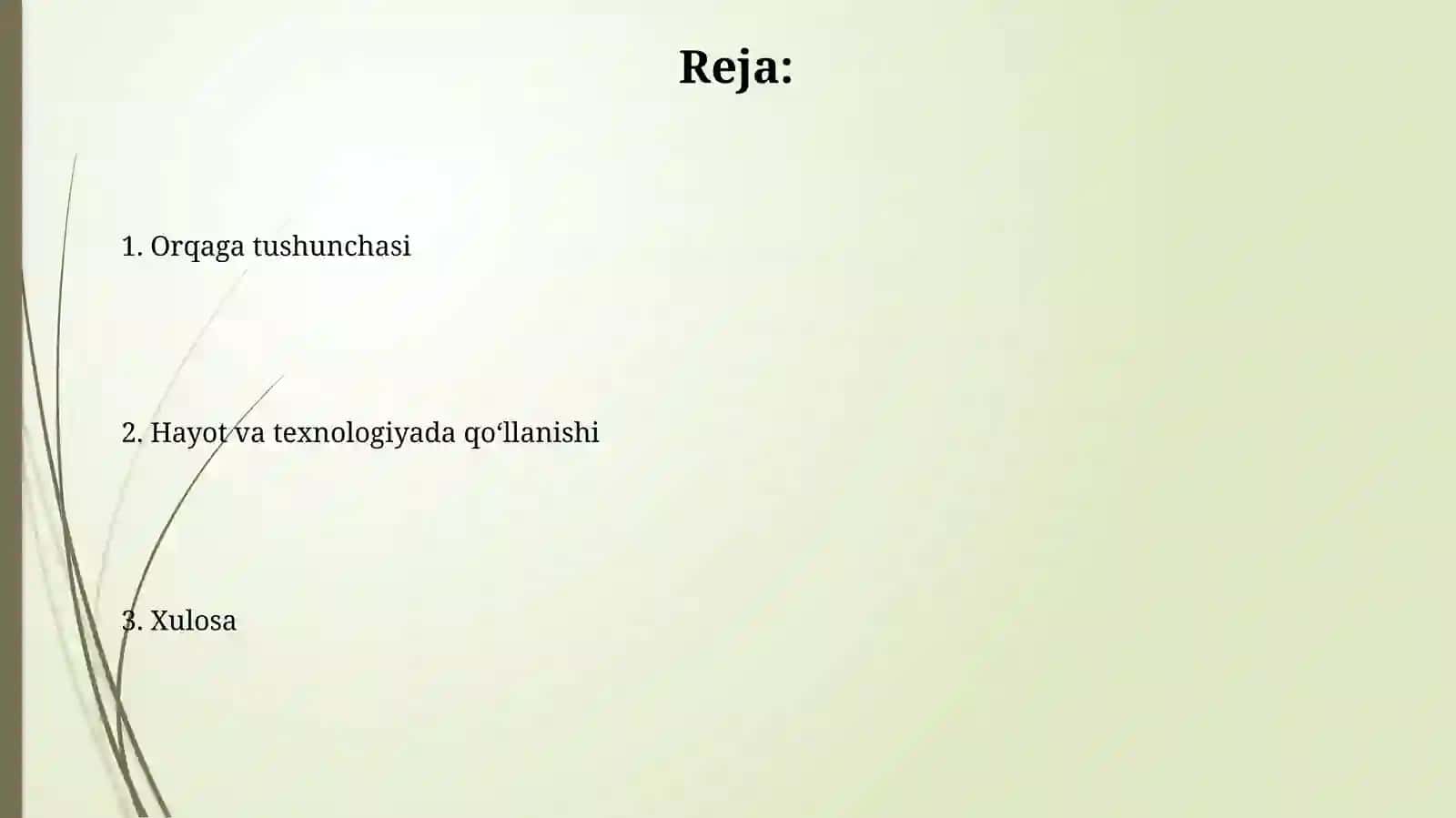 Orqaga tushunchasi 2