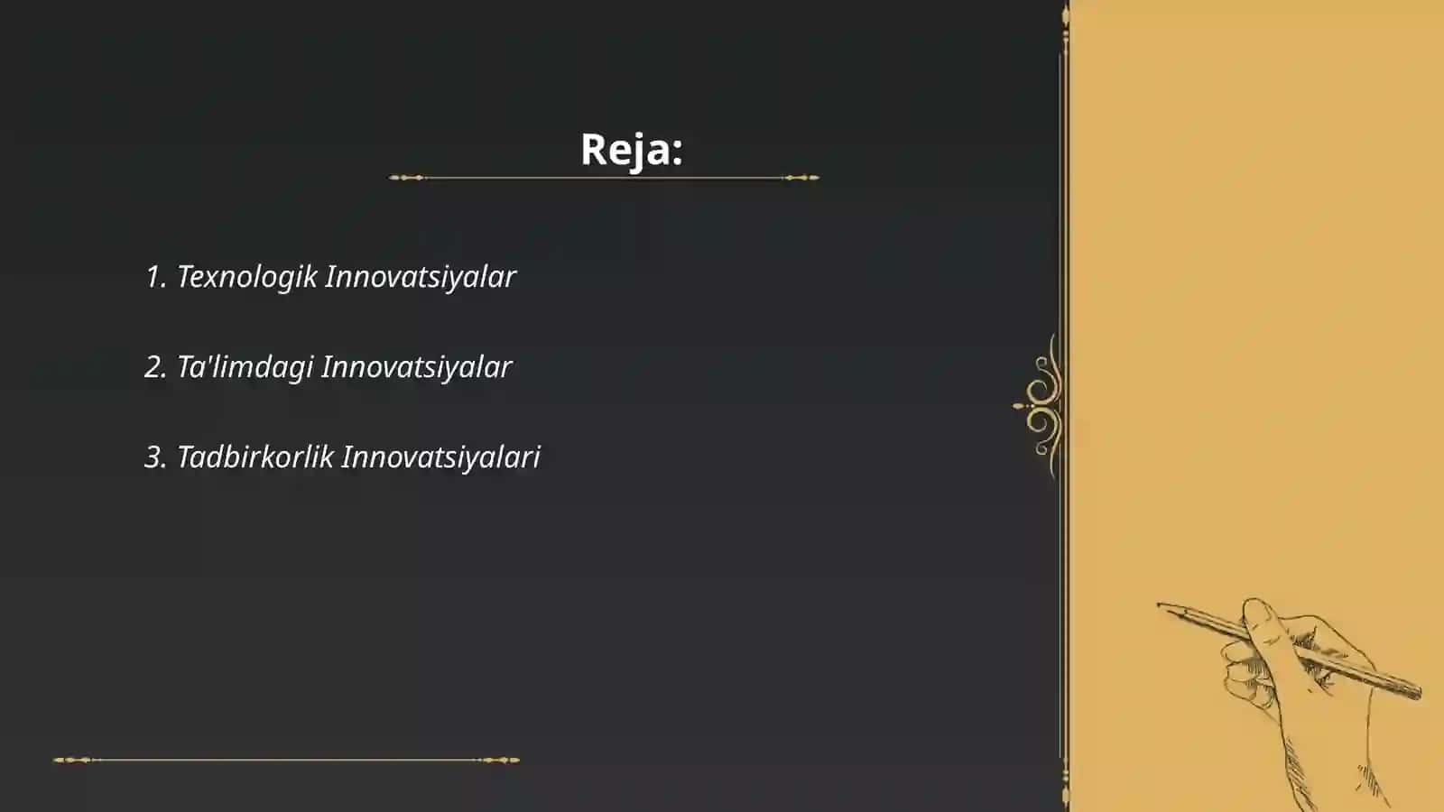 Texnologik Innovatsiyalar 2