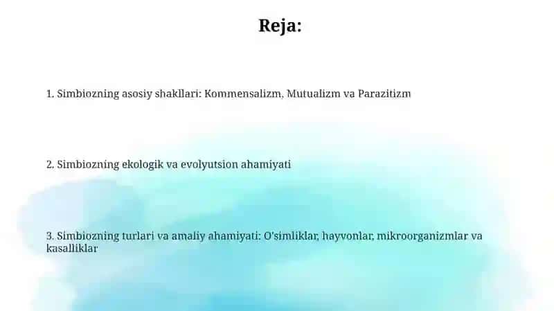 Simbioz munosabatlari 2