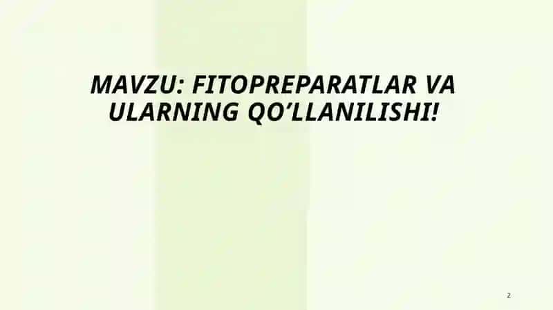 Fitopreparatlar 2