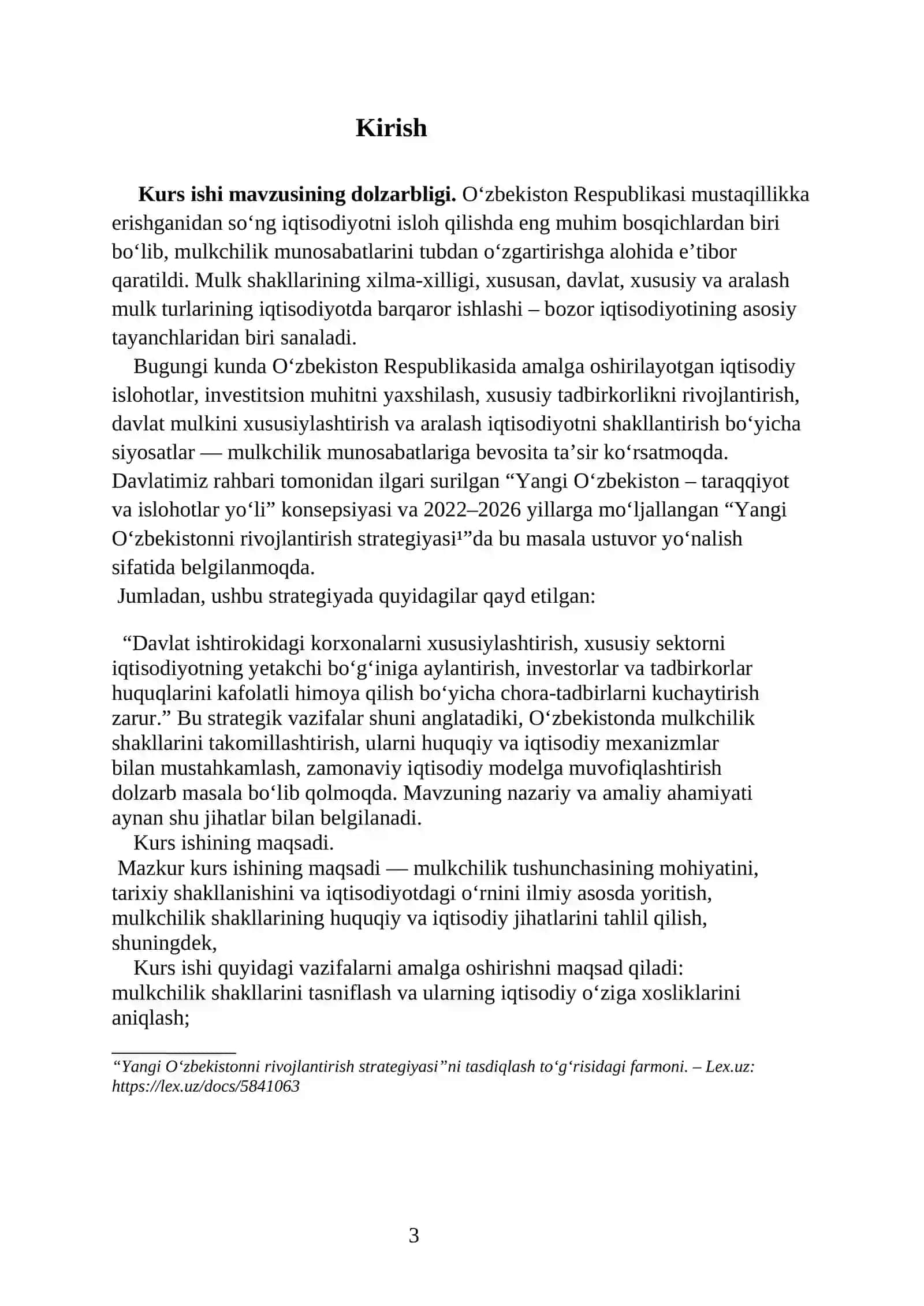 Mulkchilikning nazariy asoslari 2
