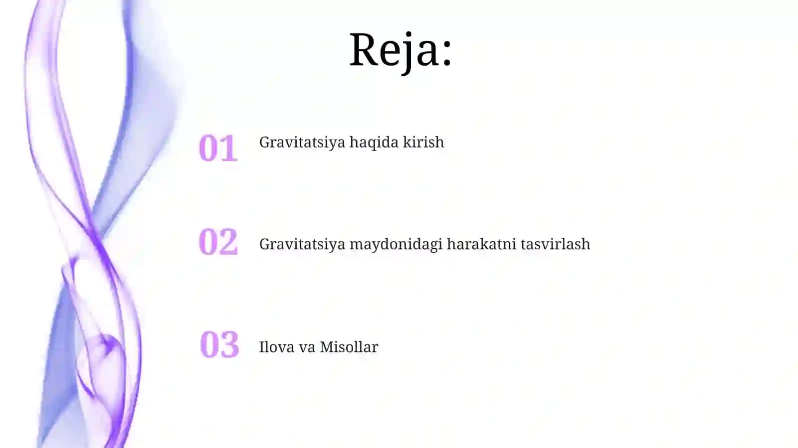 Gravitatsiya Kuchi va Tezlanish 2