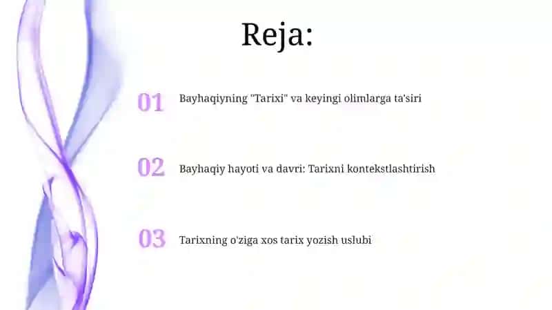Bayhaqiyning "Tarixiy Bayhaqiy" 2