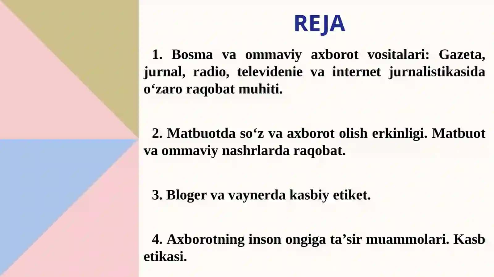 Jahon media va axborot makonida raqobat muhiti 2