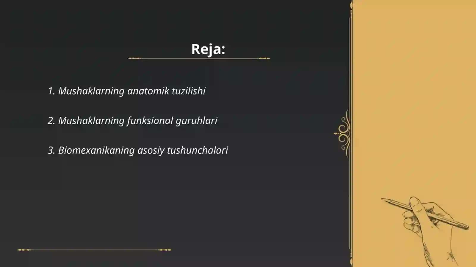 Mushaklarning ishi va biomexanikasi 2