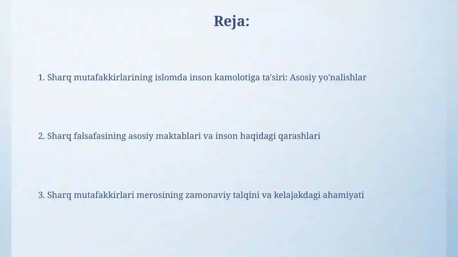 Sharq mutafakirlarining islom dining inson kamolotiga tasiri 2
