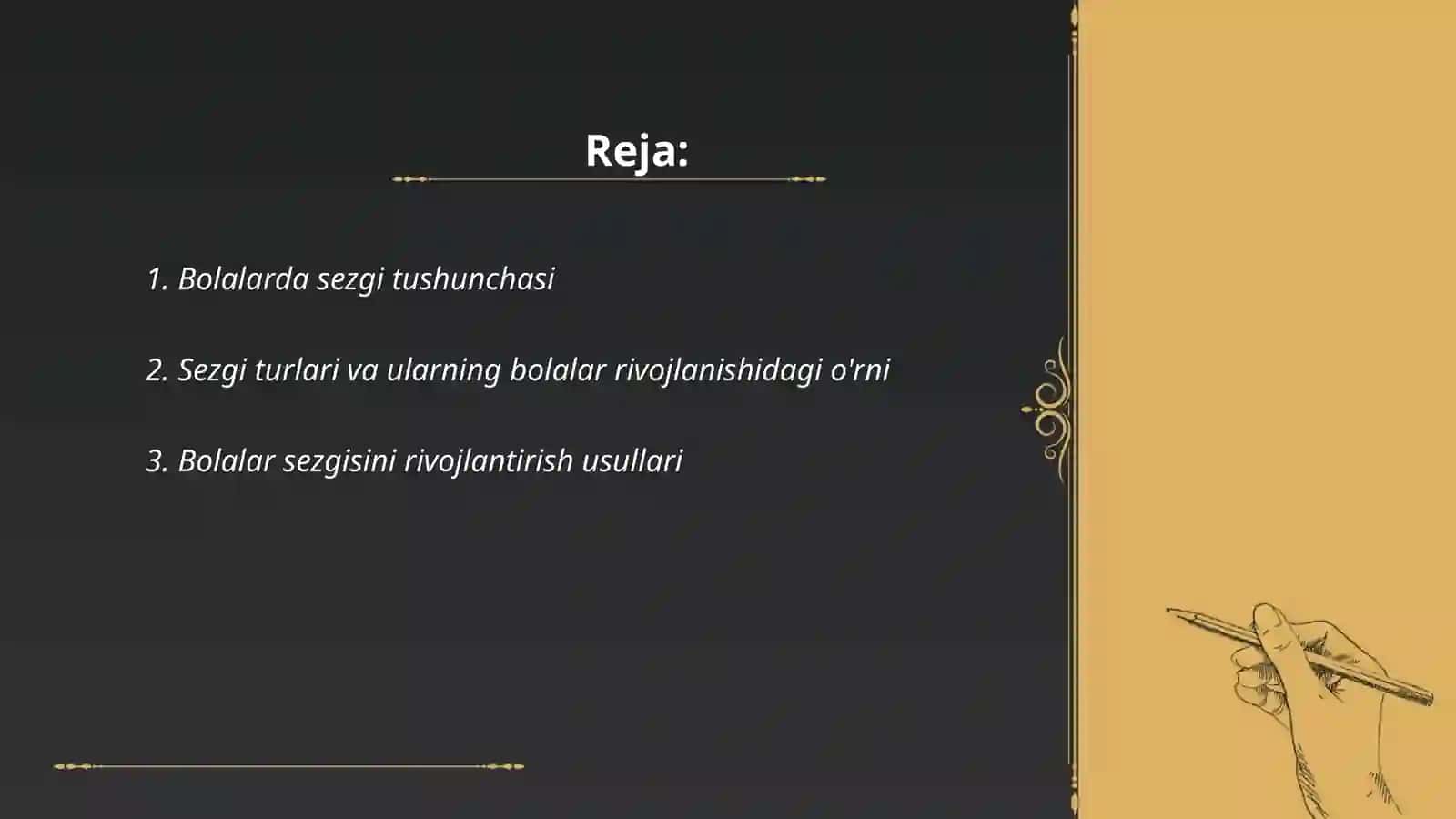 Bolalarda sezgi tushunchasi 2