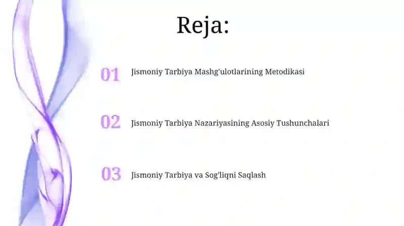 Jismoniy Tarbiya Nazariyasi 2