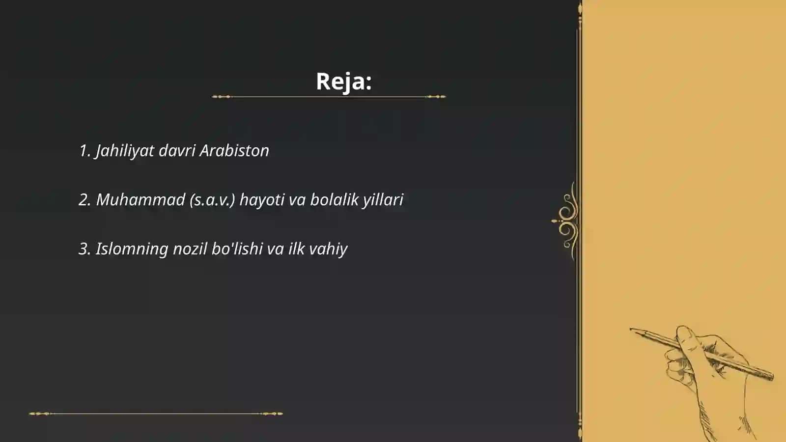 Islom dinining paydo bo'lishi 2