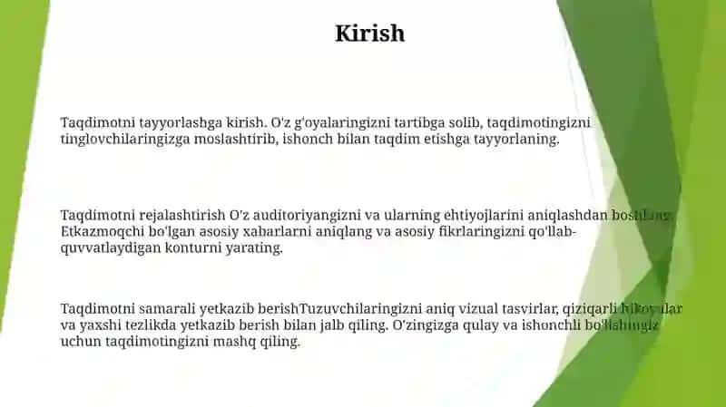 Taqdimot Tayyorlash 2