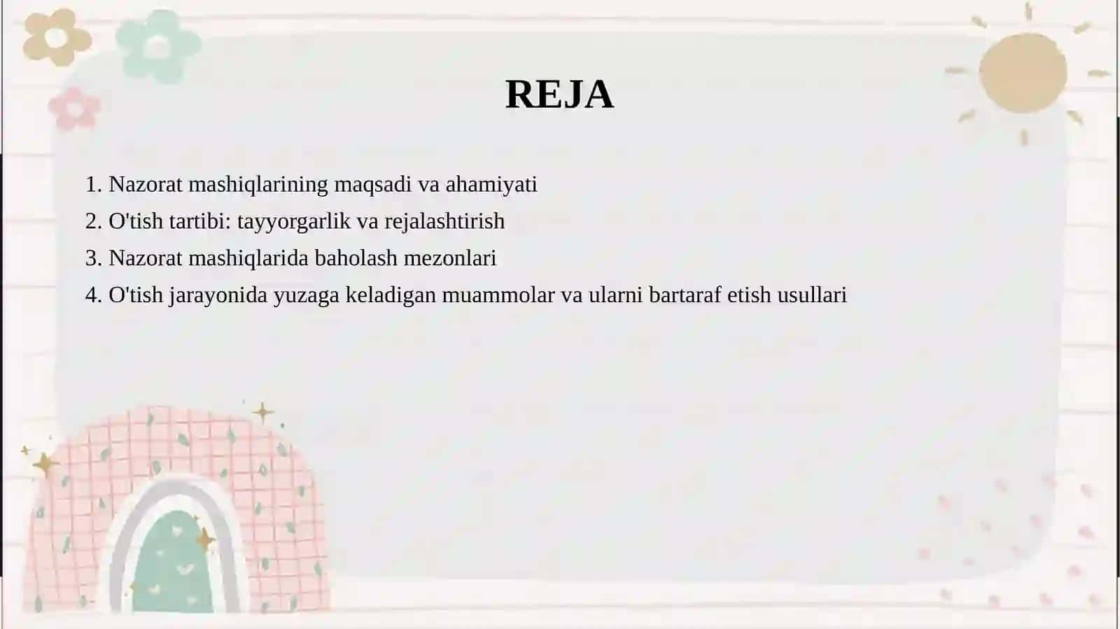 Yong'inga  qarshi  nazorat  mashiqlaridan  o'tish  tartibi 2