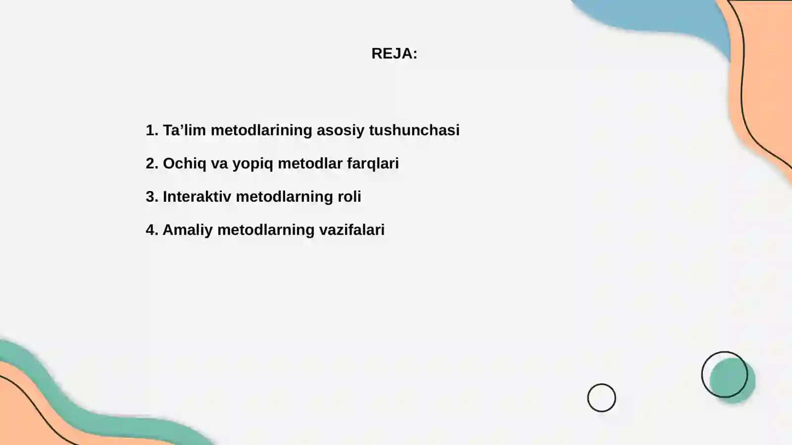 Taʼlim metodlarining turlari va vazifalari 2