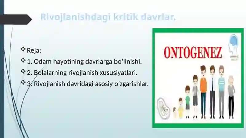 rivojlanishdagi kritik davrlar 2