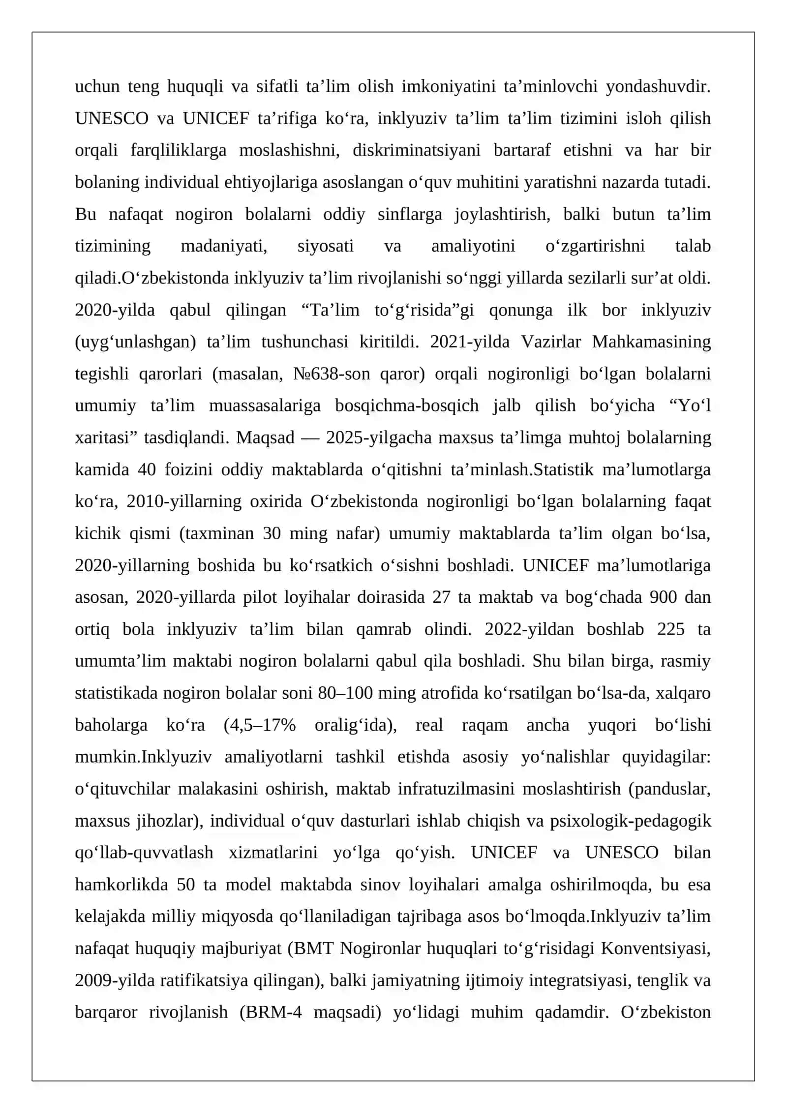 Inklyuziv ta’limning nazariy asoslari 2